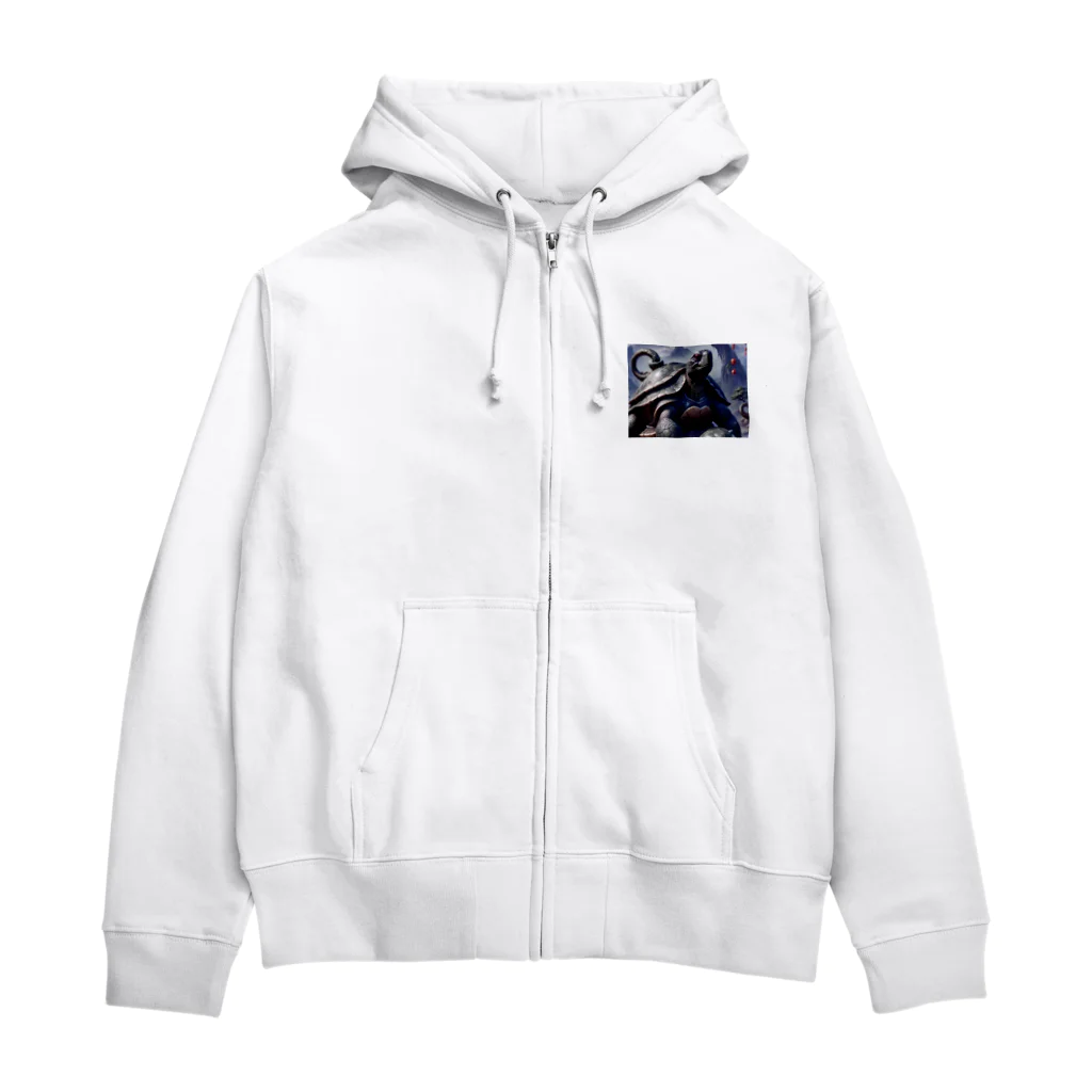 mamori_shopの北方守護★黒き霊亀 玄武 Zip Hoodie