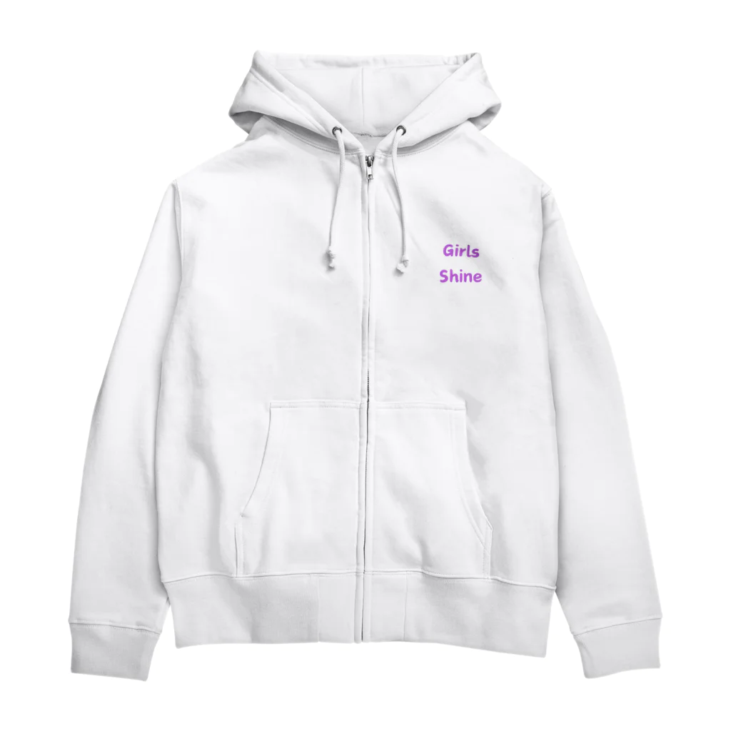 あい・まい・みぃのGirls Shine-女性が輝くことを表す言葉 Zip Hoodie