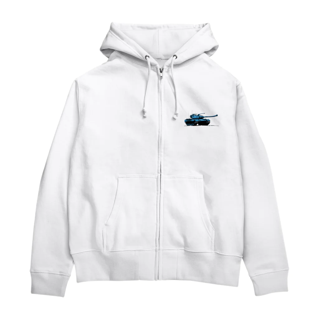 mochikun7の戦車イラスト03 Zip Hoodie