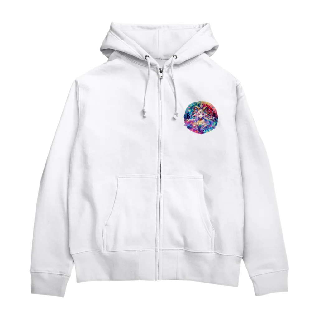 トトベス(T∴B∴M∴)🕊️の牧神パーンに奉献する清廉な山羊姫🐐 Zip Hoodie