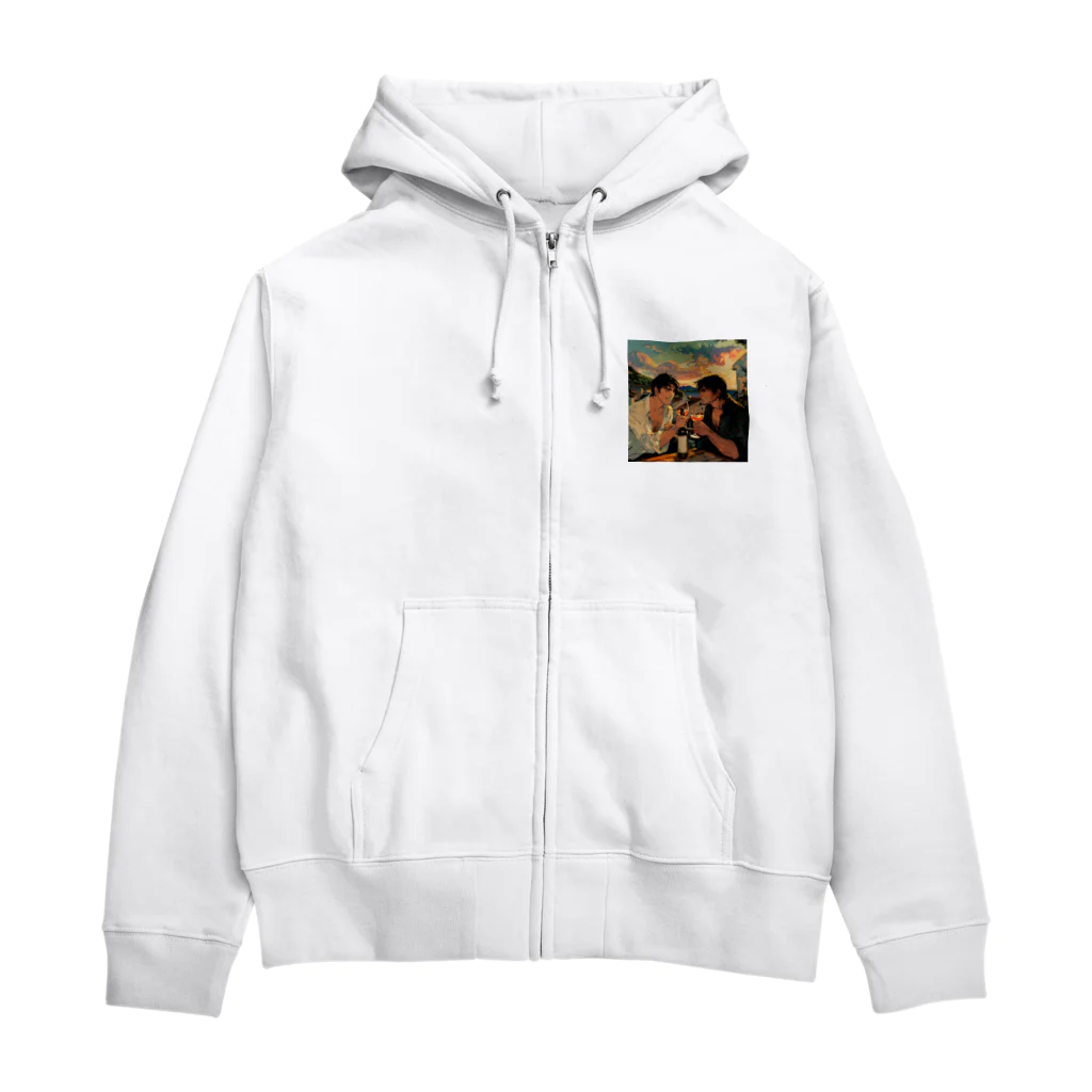 AQUAMETAVERSEのコルシカ島・ワインで乾杯　Tomoe bb 2712 Zip Hoodie