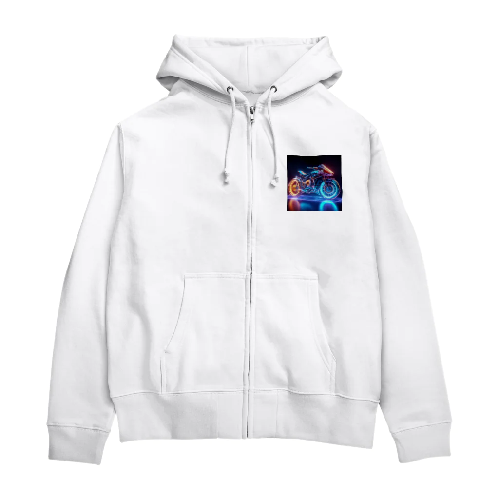 kenny777のバイクホログラム Zip Hoodie