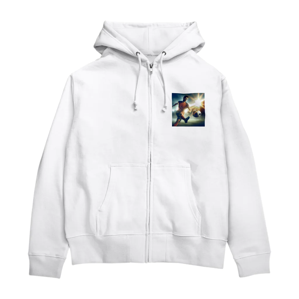 GUNSUNのサッカーの醍醐味 Zip Hoodie