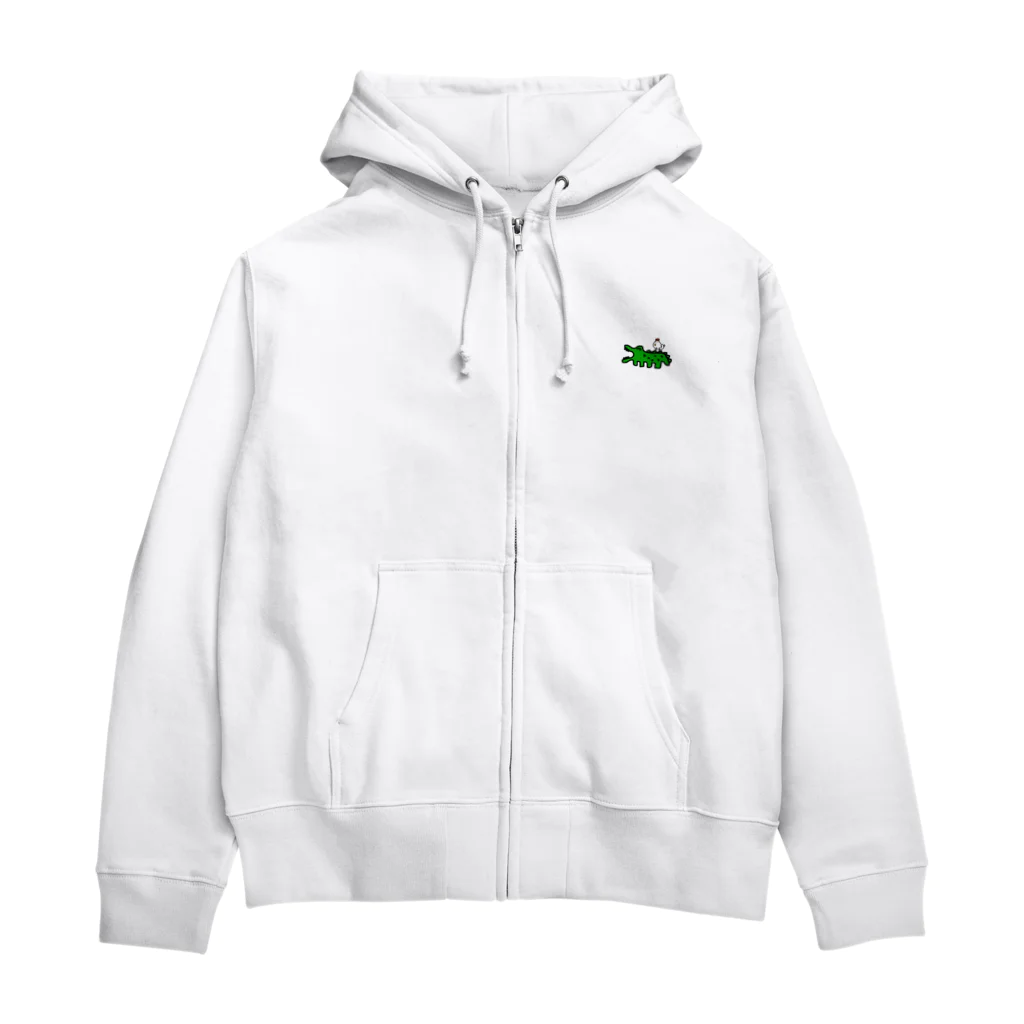 Dice-K2525のゆるかわワニ Zip Hoodie