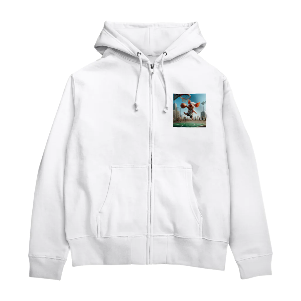 マシャのｐちゃんの冒険 Zip Hoodie