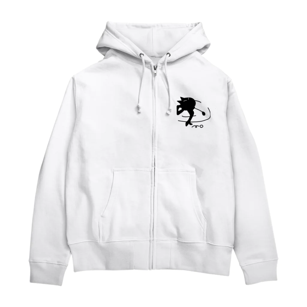 B-catのゴルフ猫 Zip Hoodie