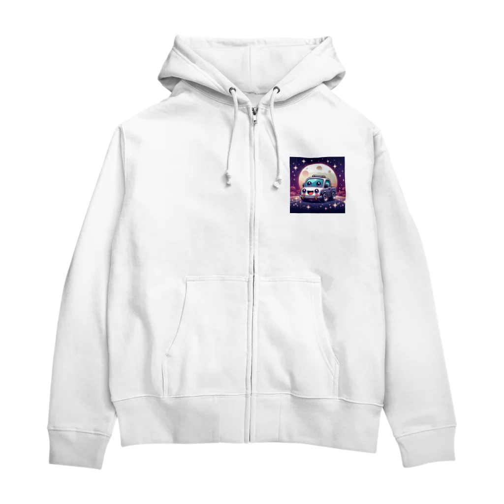 キャラクターズの可愛い車キャラクター Zip Hoodie