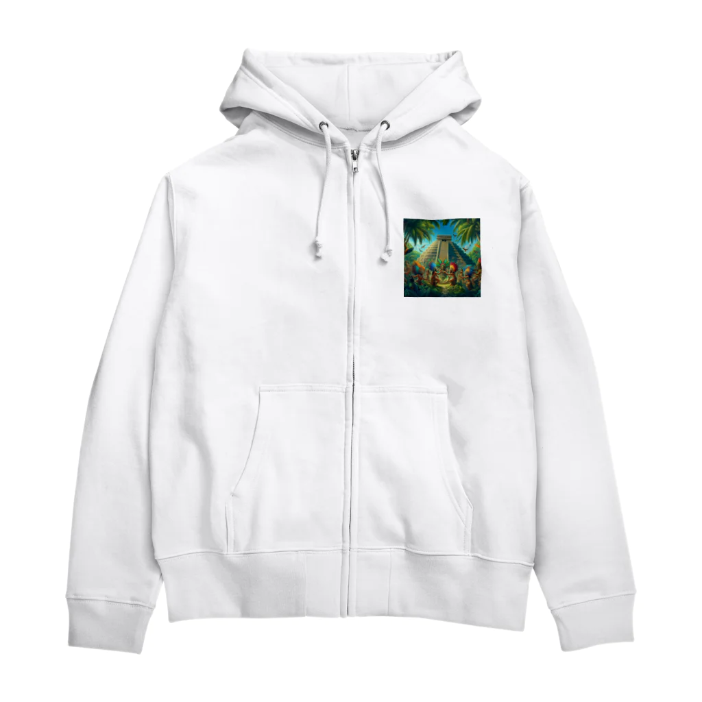 うりこみ屋のマヤの人々 Zip Hoodie