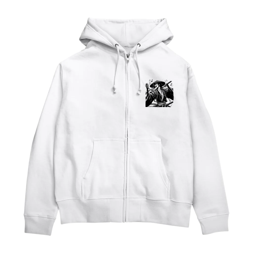 namidamakiの熱唱侍 Zip Hoodie