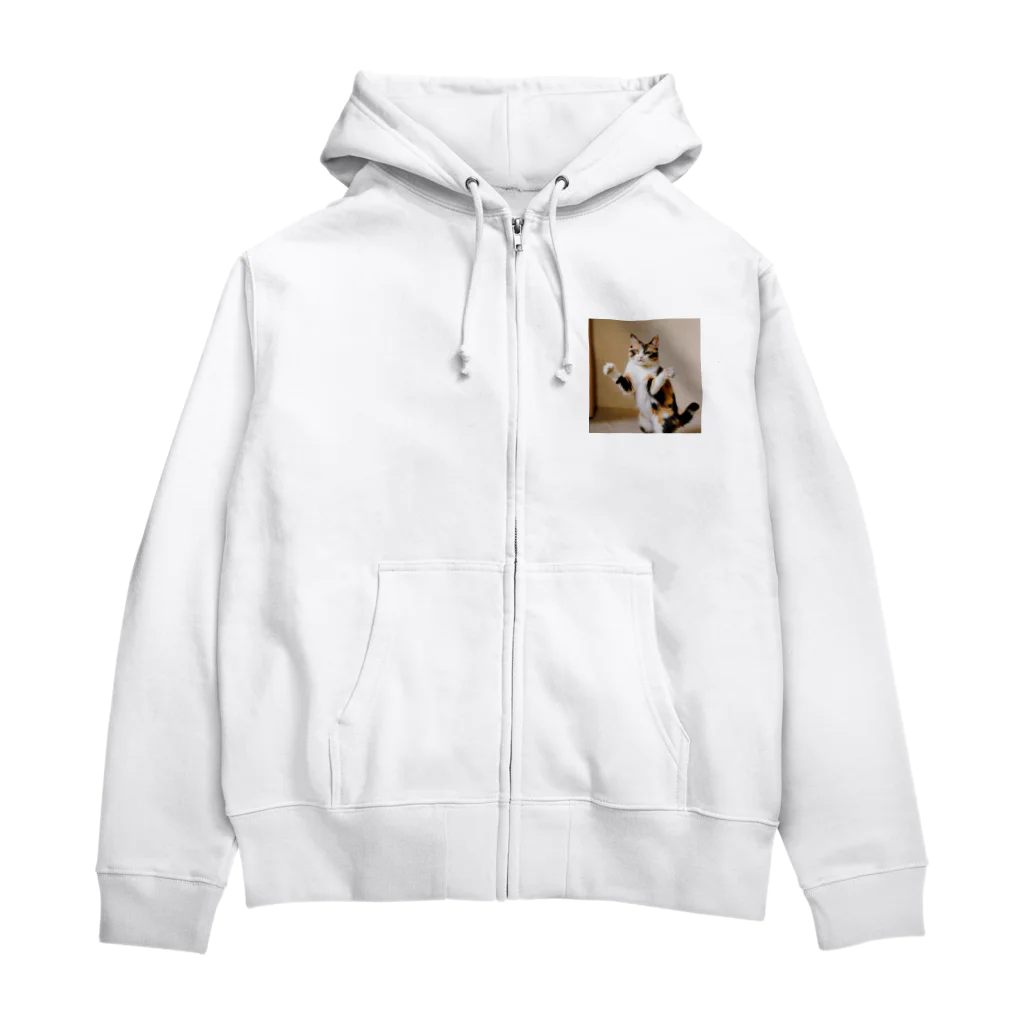 shadowshadowの三毛猫 Zip Hoodie