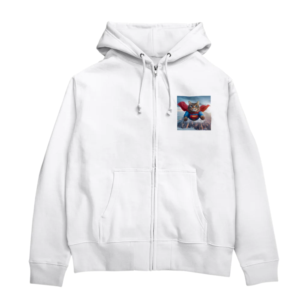 K工房のニャンコヒーロー Zip Hoodie