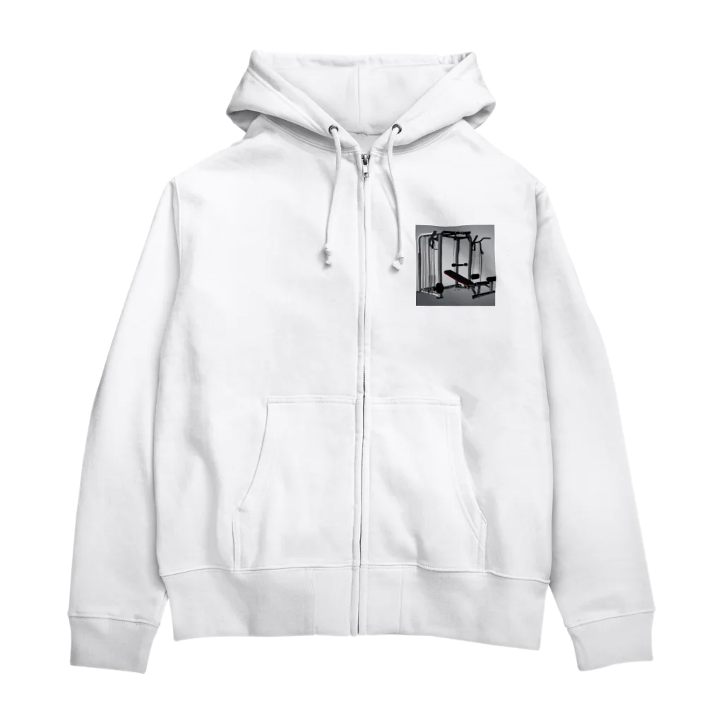 muscle_0419の自宅トレーニング室 Zip Hoodie