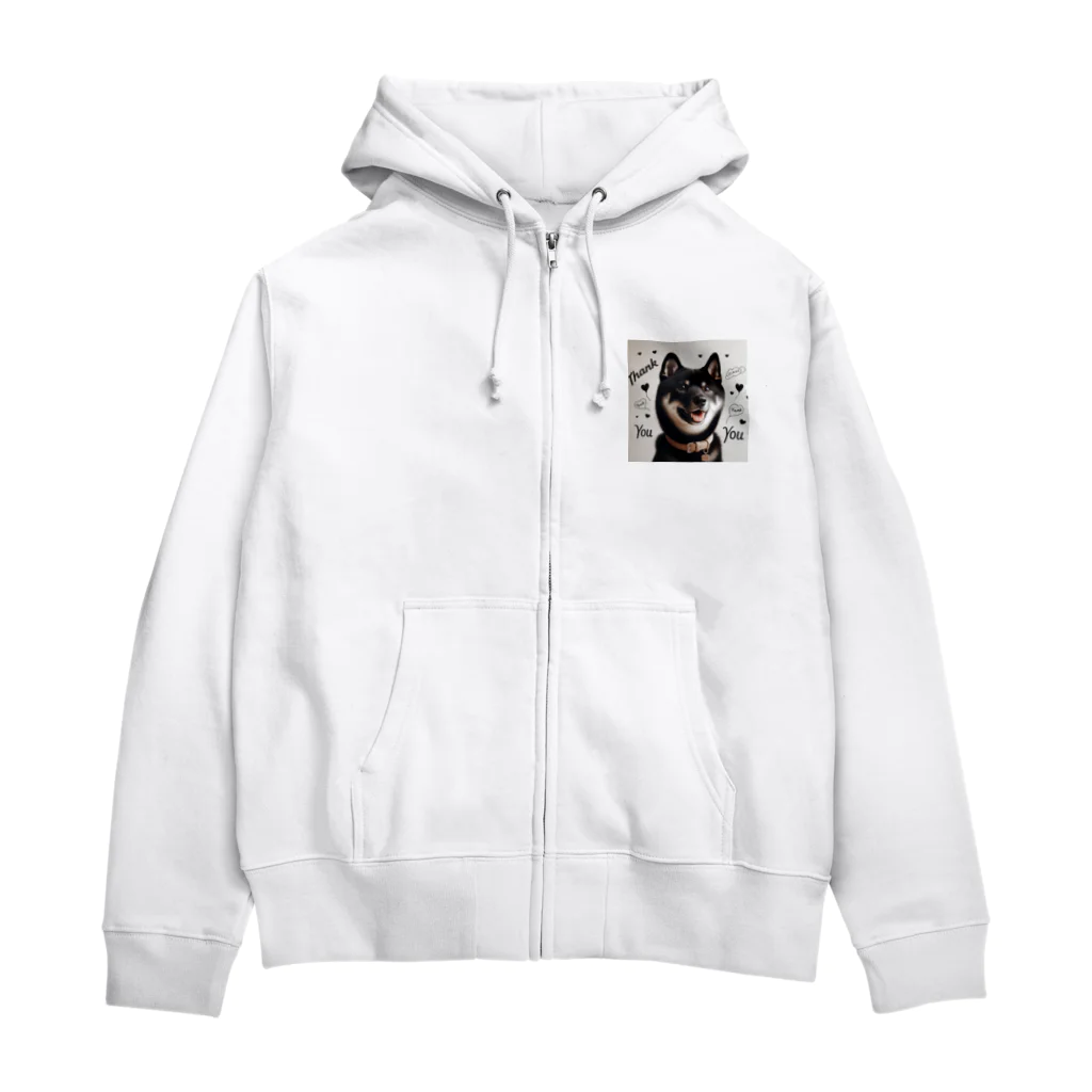 ANTARESの柴犬とありがとう Zip Hoodie