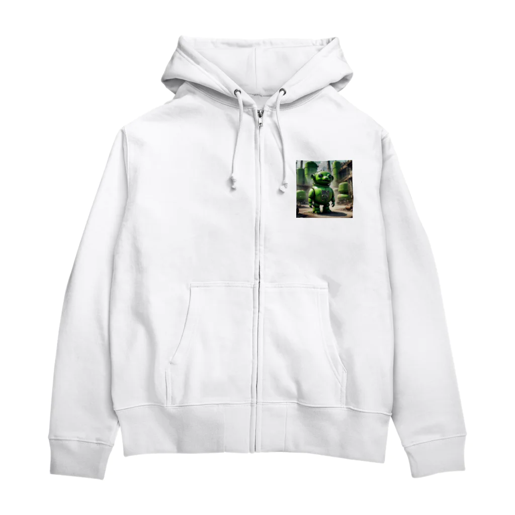 AI妖怪大図鑑のガスタンク妖怪　妖蔵（ようぞう） Zip Hoodie