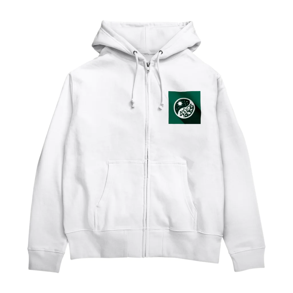 Qten369の地球を守ろう Zip Hoodie