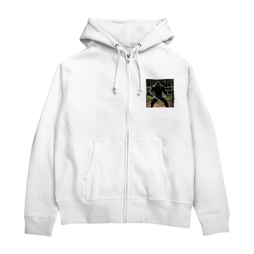 WildRiceの狂戦士ゴリラ Zip Hoodie