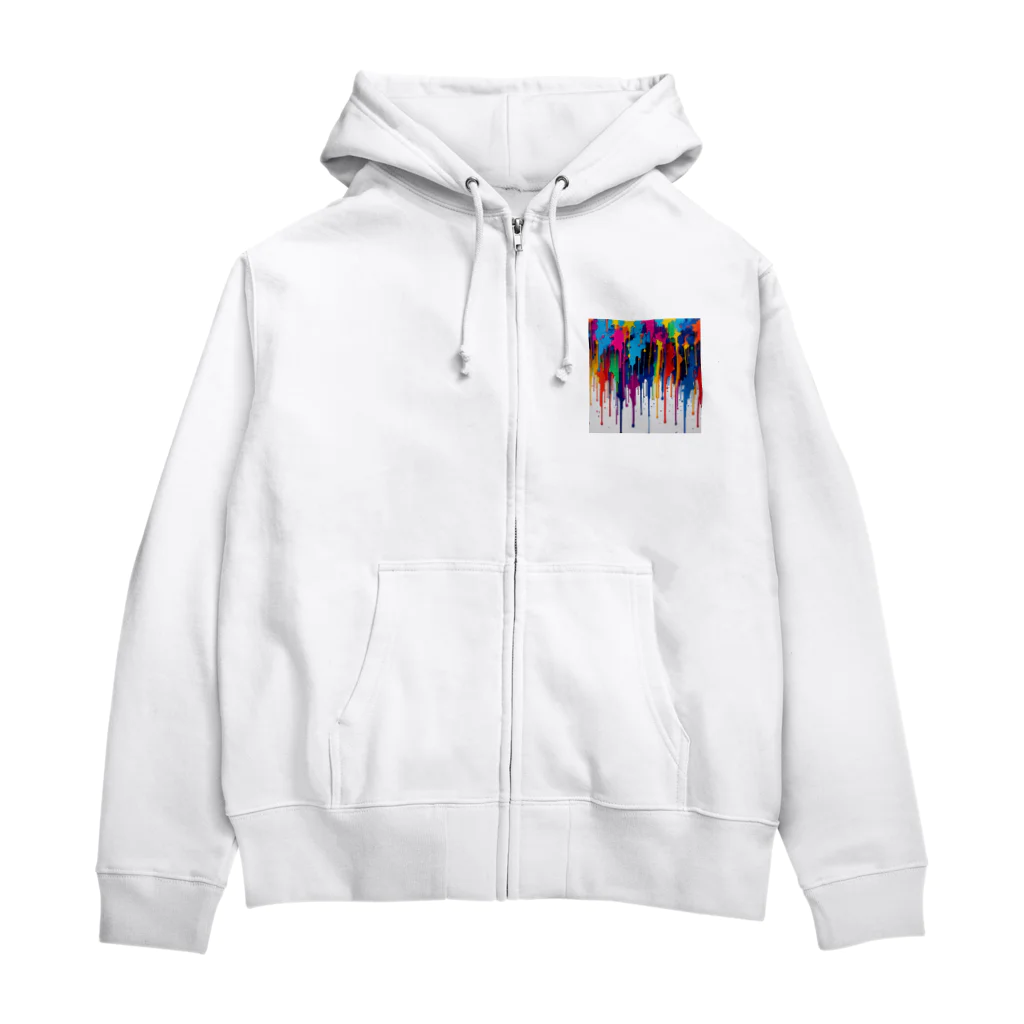 Alatreonのドロップインク Zip Hoodie