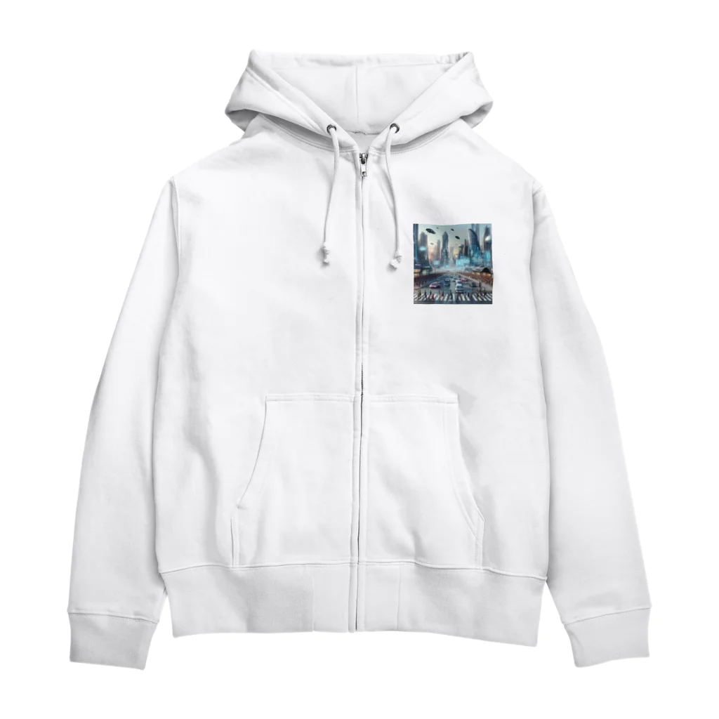 wワンダーワールドwの30世紀001 Zip Hoodie