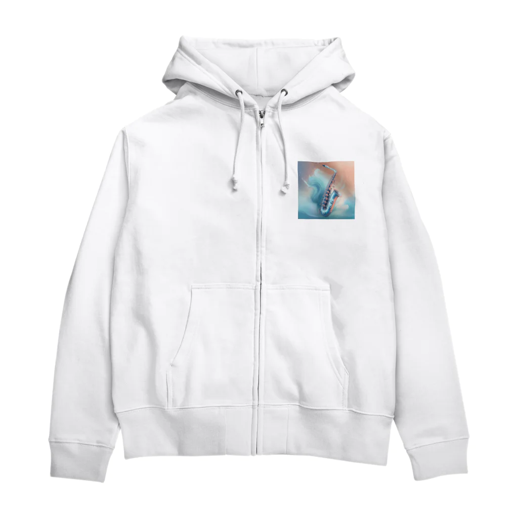 chan-takehaniのサファイアブルーの旋律 Zip Hoodie