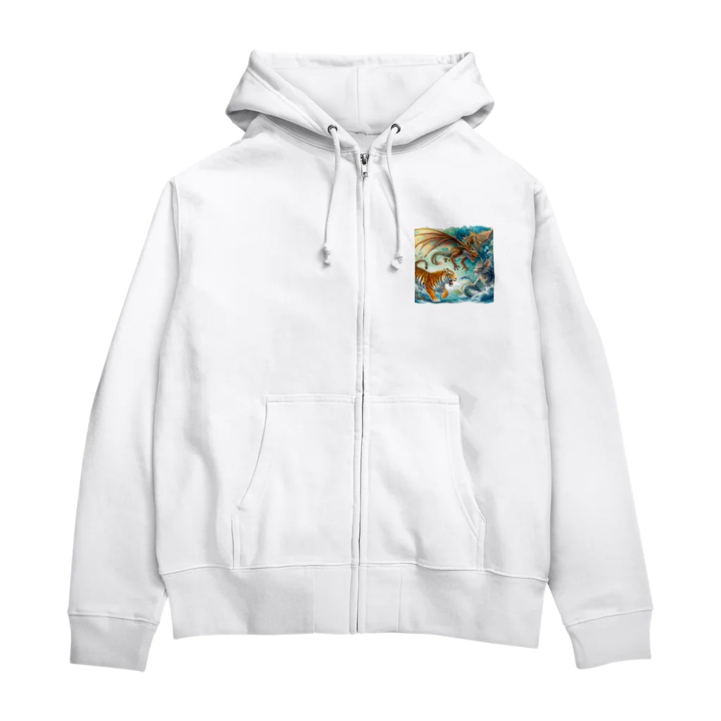 momonekokoの異世界の戦い Zip Hoodie