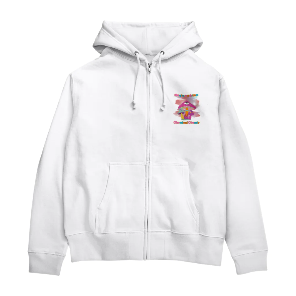 chemical_chemieの夢見るキノコ Zip Hoodie