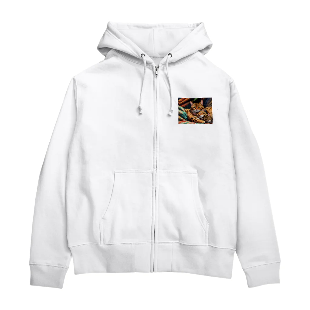 ねむねこのお店のおやすみねこ Zip Hoodie