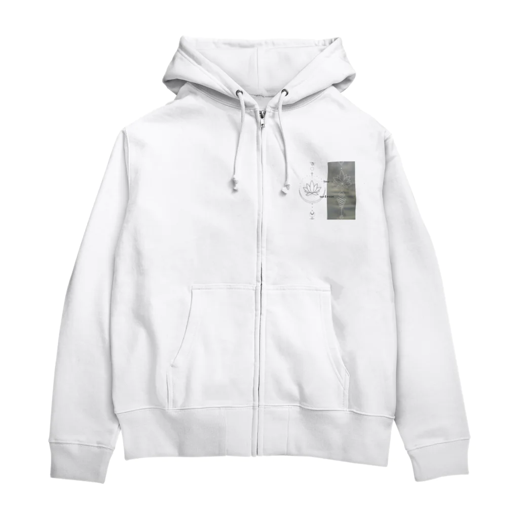 Shop Miwa1 の太陽と月◎●○love Zip Hoodie