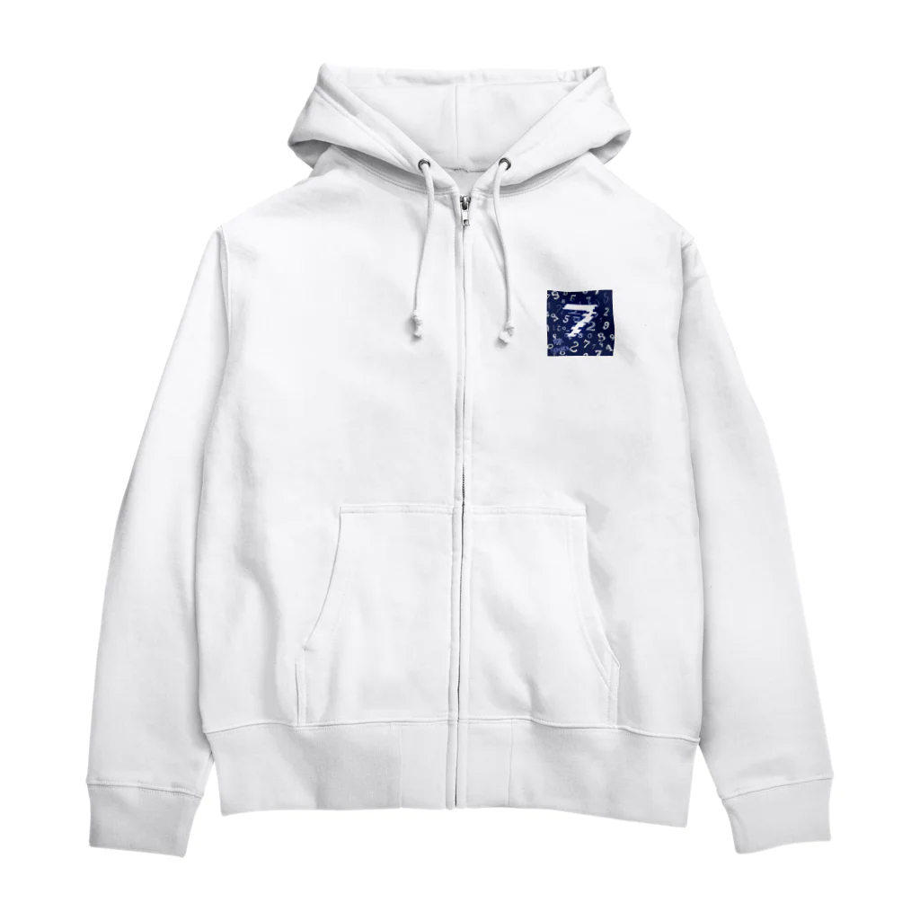 jhajhaのsoul number7 Zip Hoodie