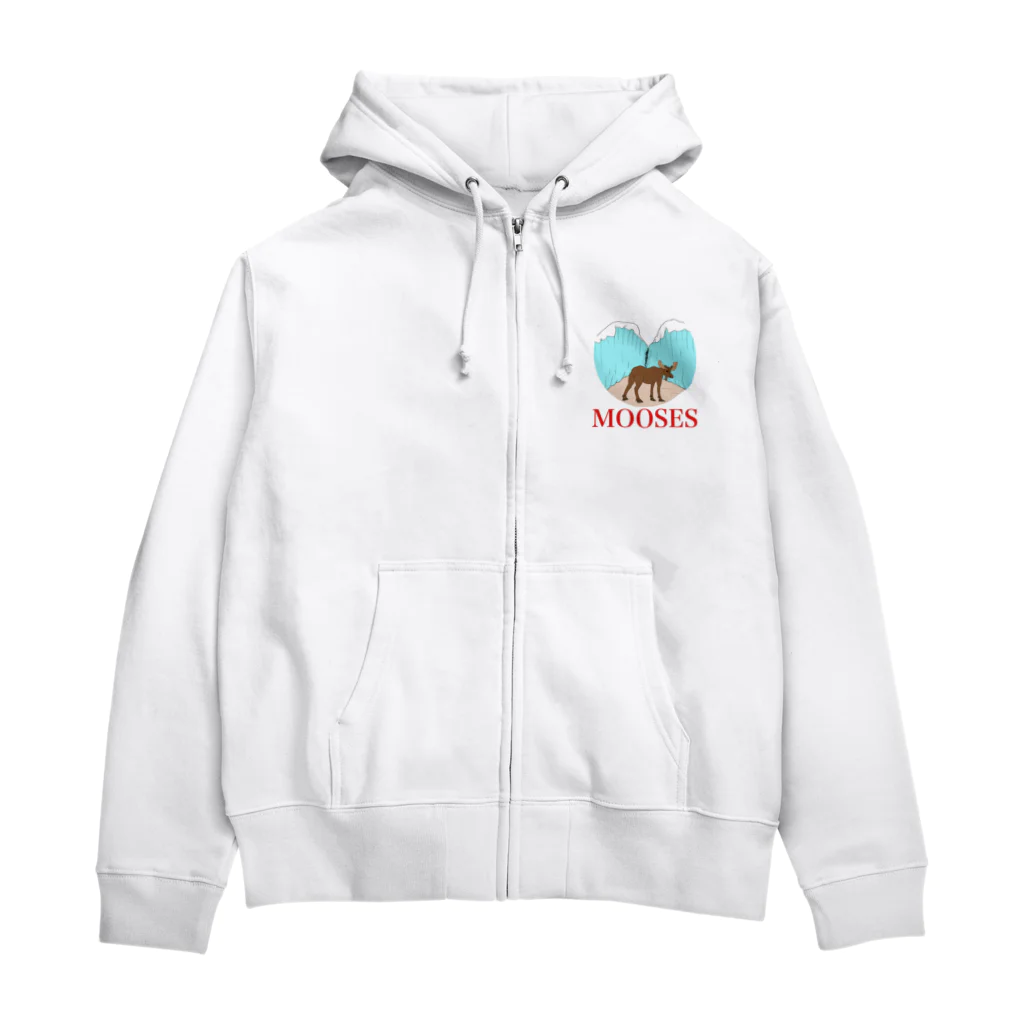 奇声のMOOSES Zip Hoodie