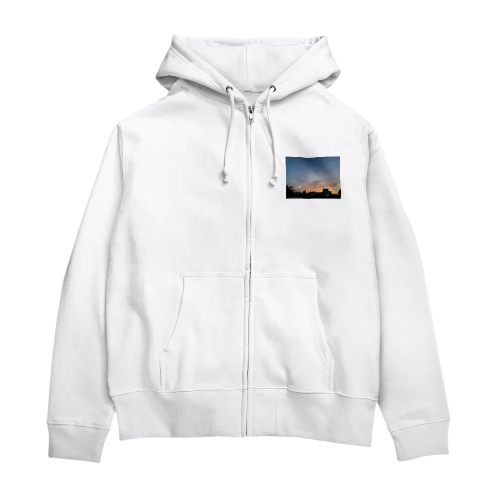 さちの部屋のとある日の夕焼け Zip Hoodie