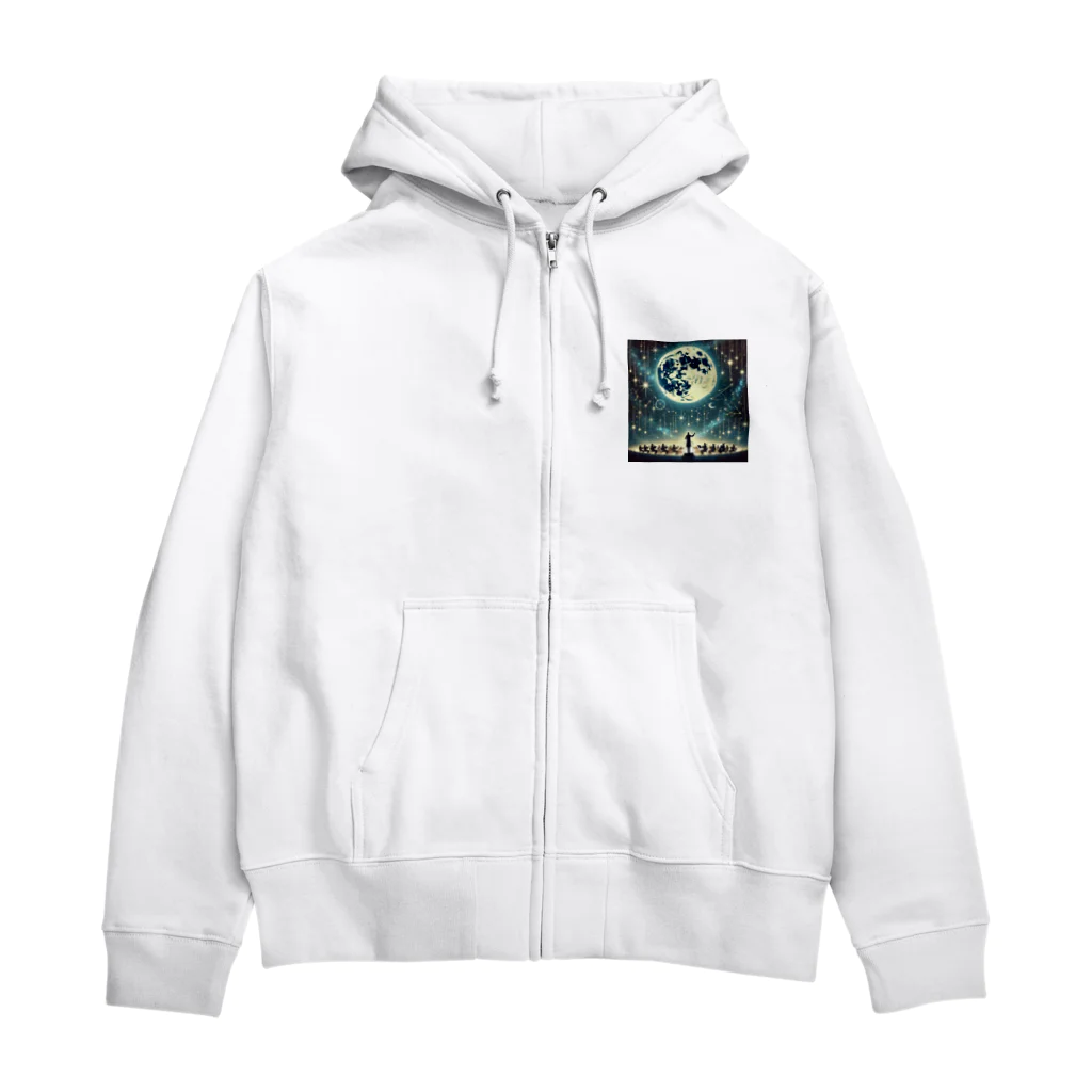 KIglassesのHarmony of the Starry Sky - 星空の調和 Zip Hoodie