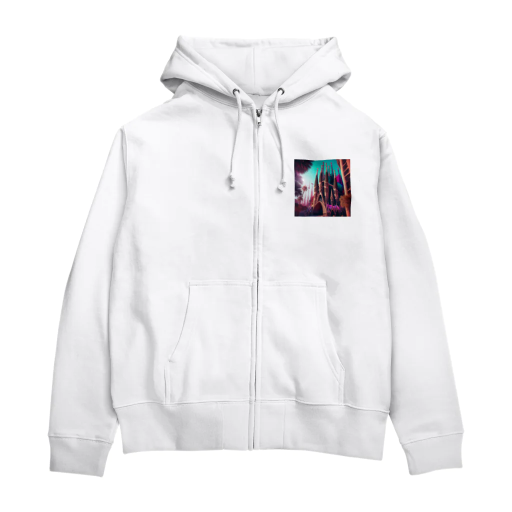 Saori_malaysiaのサクラダファミリア Zip Hoodie