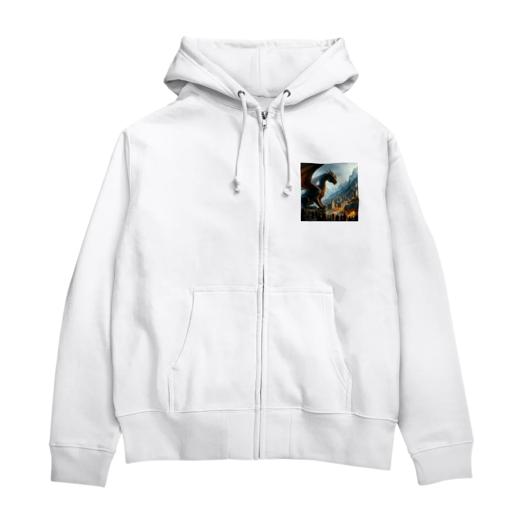 shoma7007の一面龍 Zip Hoodie