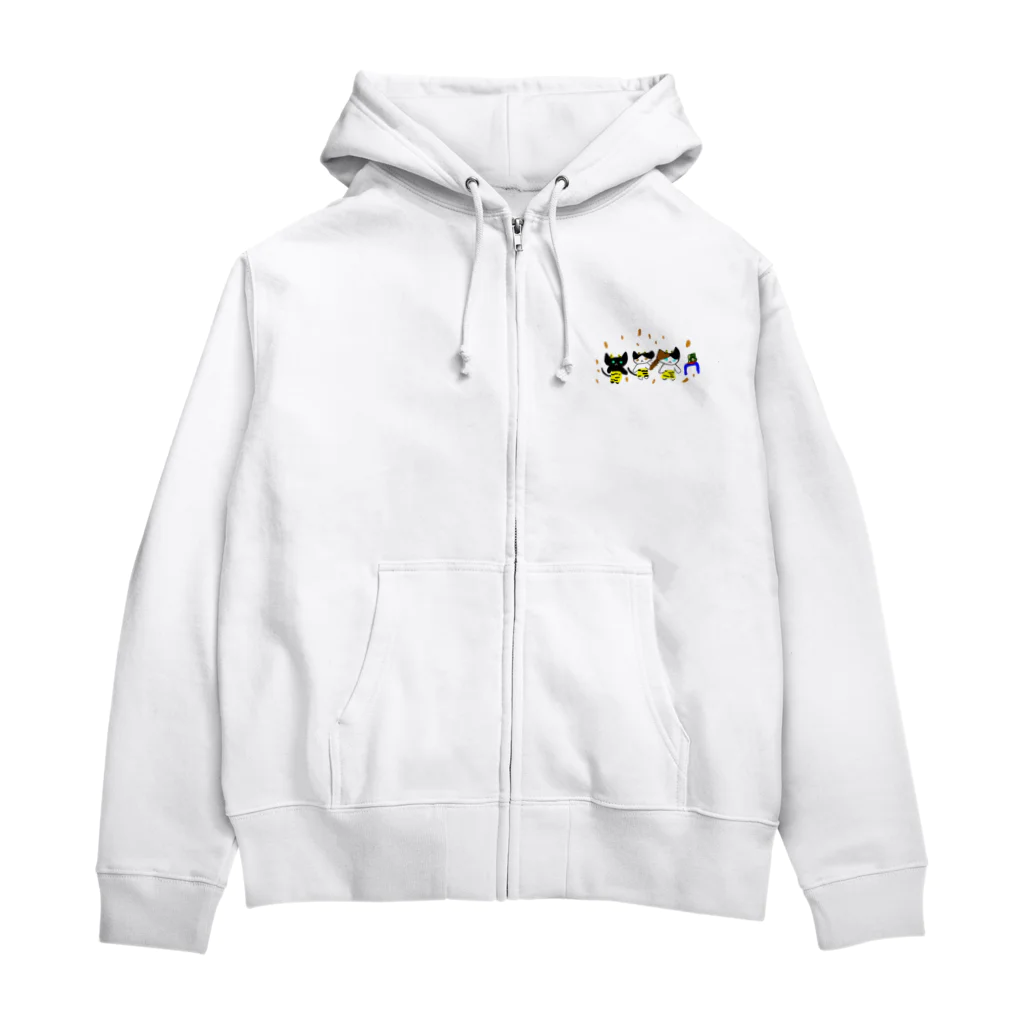 DaijobuGoodsの節分ネコ😍 Zip Hoodie