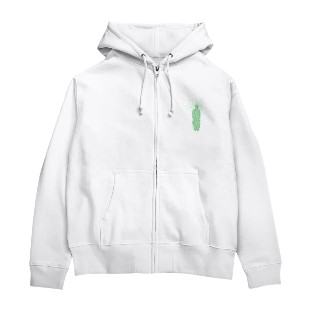 クロート・クリエイションの阿弥陀仏阿弥陀経 Zip Hoodie
