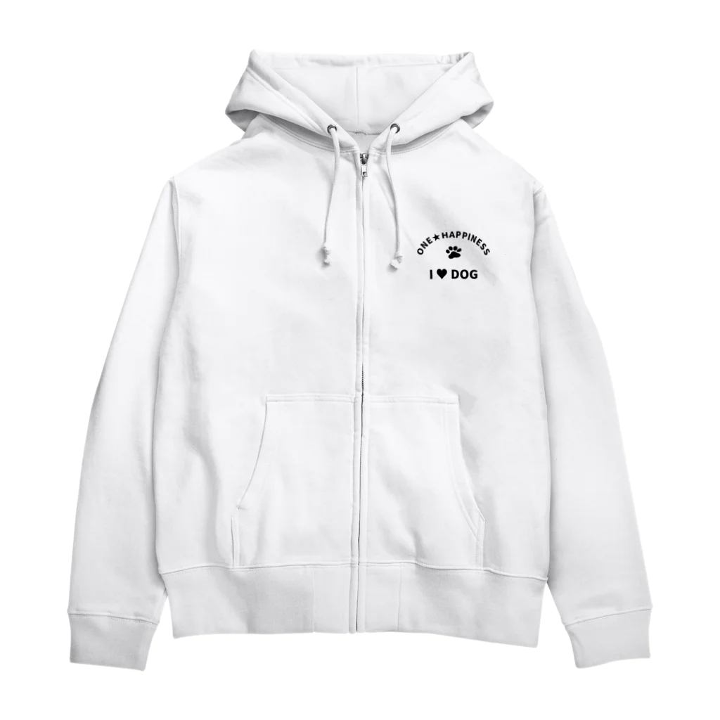 onehappinessのI LOVE DOG　ONEHAPPINESS Zip Hoodie