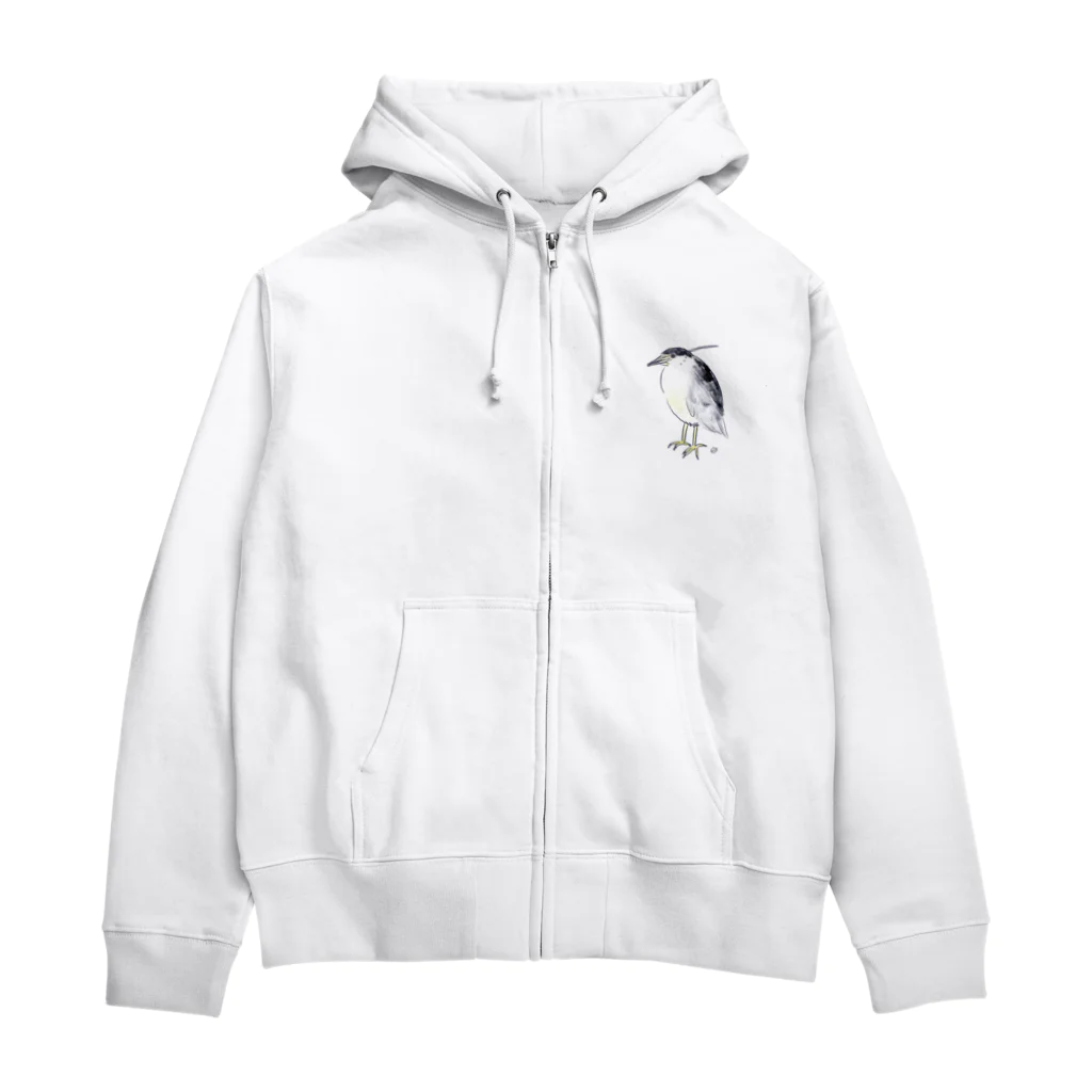 オズマジョの五位鷺 Zip Hoodie