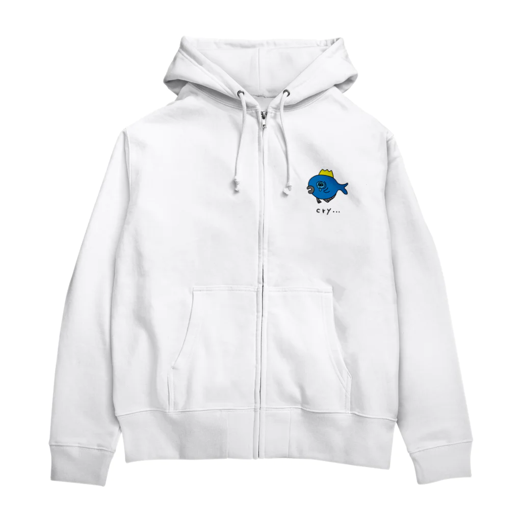 もえこのかなしいさかな Zip Hoodie