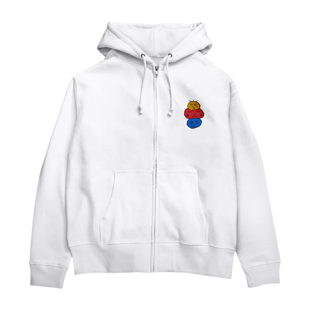 hirocreaterの仲良し団子ブラザーズ Zip Hoodie