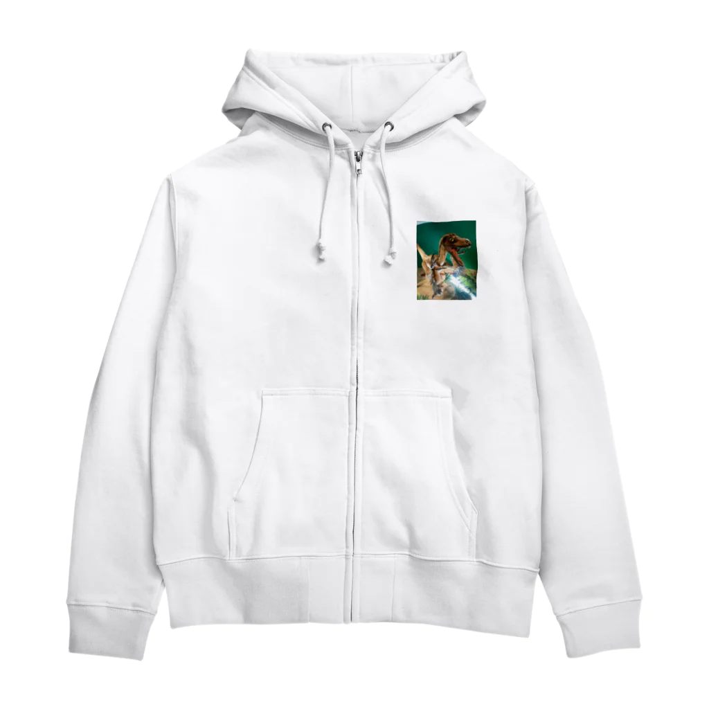 まなみんごのゆるいグッズ屋さんのこっち見てんじゃねえ！ Zip Hoodie