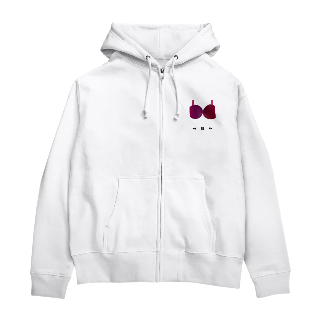 meg_0209のブラジャー Zip Hoodie