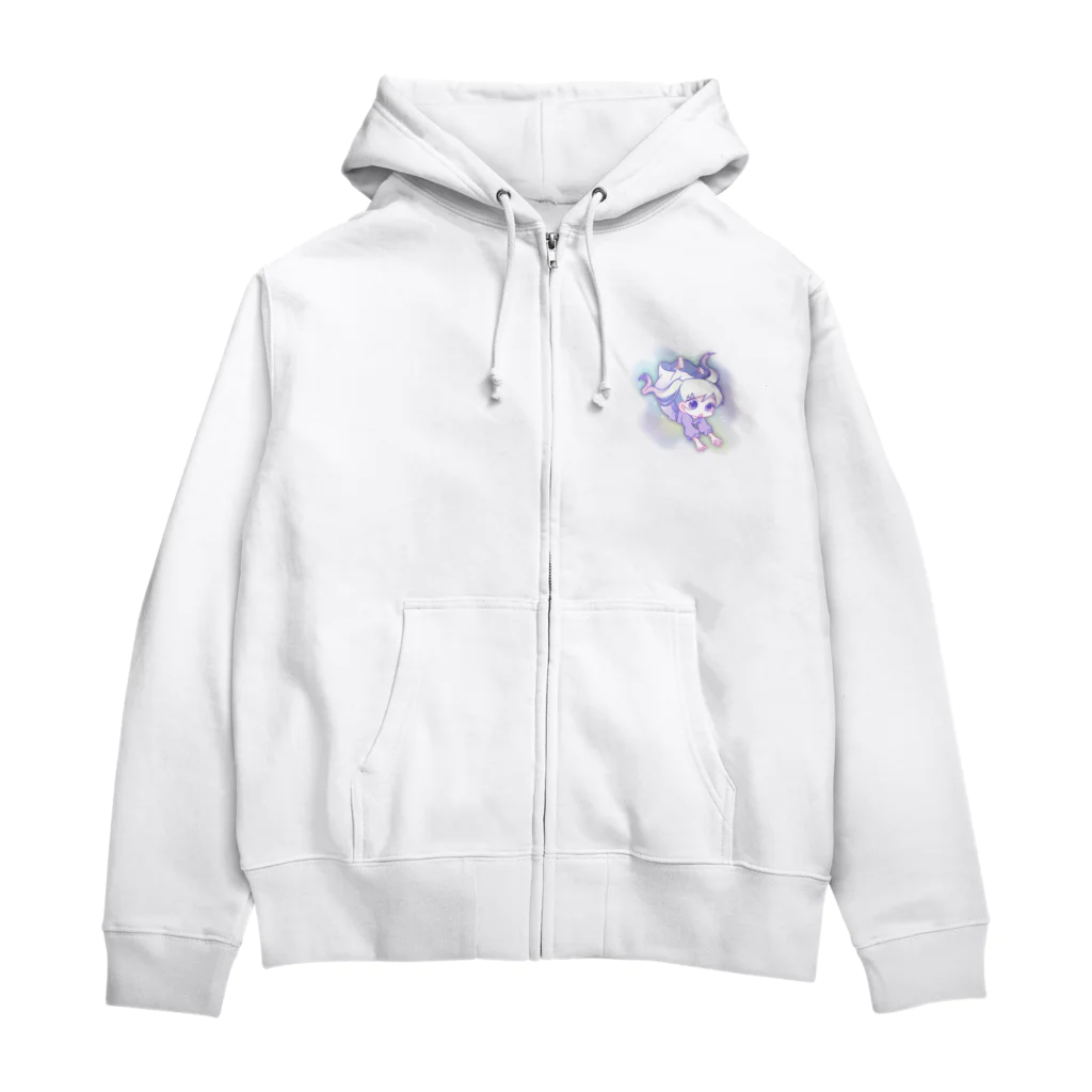 しろっぷの舞い降りる女の子 Zip Hoodie