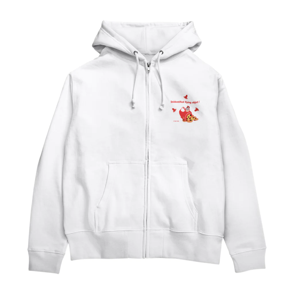 サトウユキエの未確認飛行物体！（文鳥） Zip Hoodie