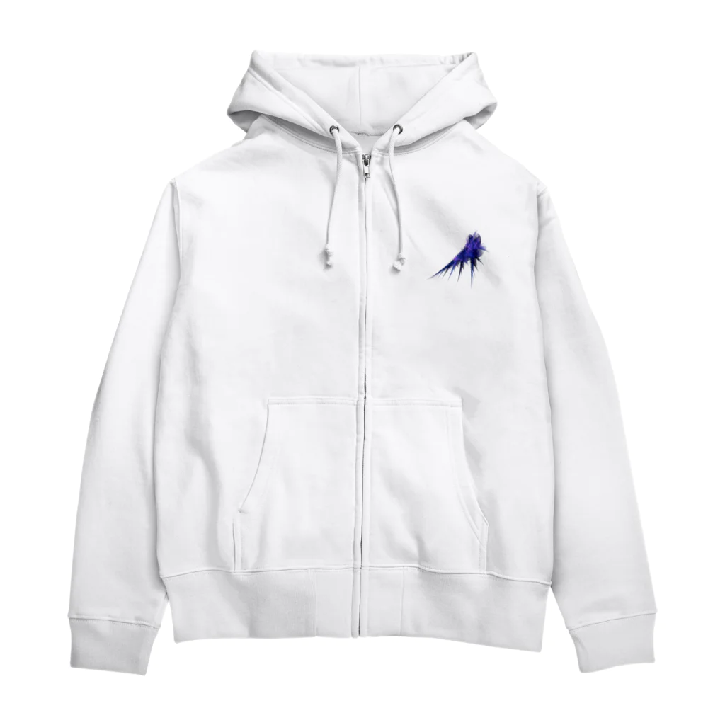 イッセーセキドラの再帰・堕天使の翼<サイケデリックフラクタル> Zip Hoodie