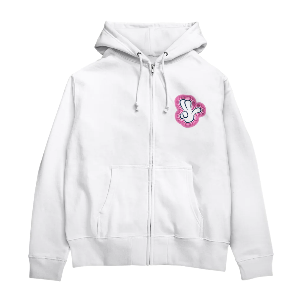 justchillingのももちるぴーす Zip Hoodie