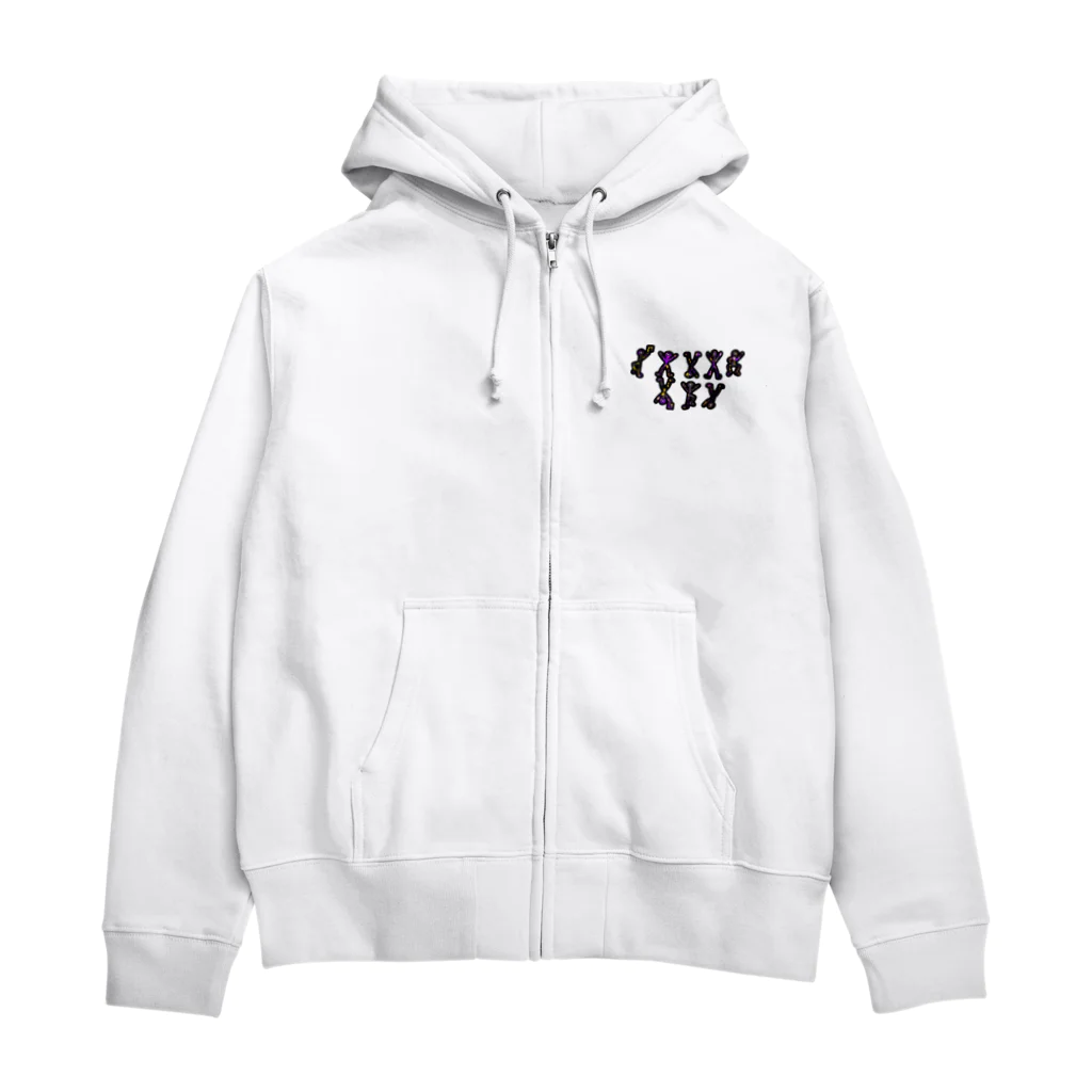 wifolの【Jeden Tag】Futuristic character Zip Hoodie