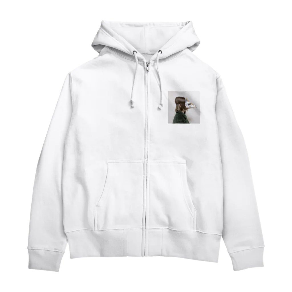 🦒上田りさ🦒🪣の上田りさ🦒さむねいる Zip Hoodie