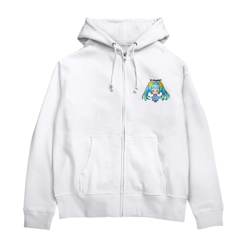 アニソンDJｓＢＡＲ「S-Planet」のプラ子SDグッズ② Zip Hoodie