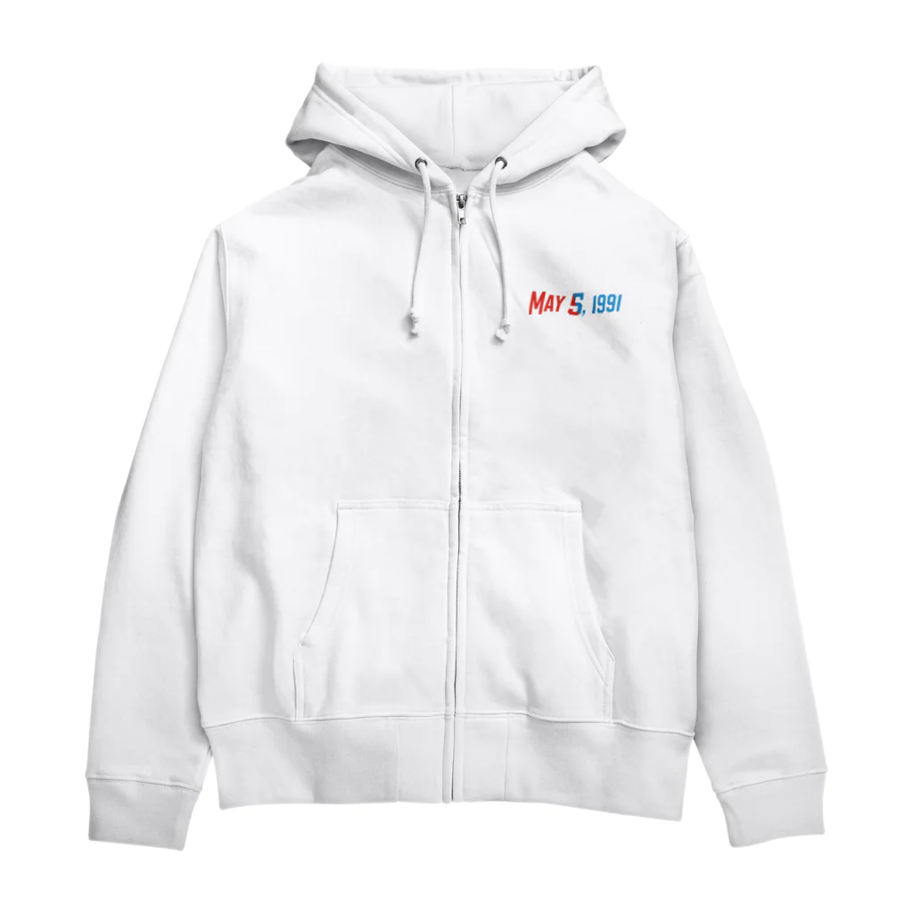 SANKAKU DESIGN STOREの1991年5月5日は彼らの記念日。 Zip Hoodie