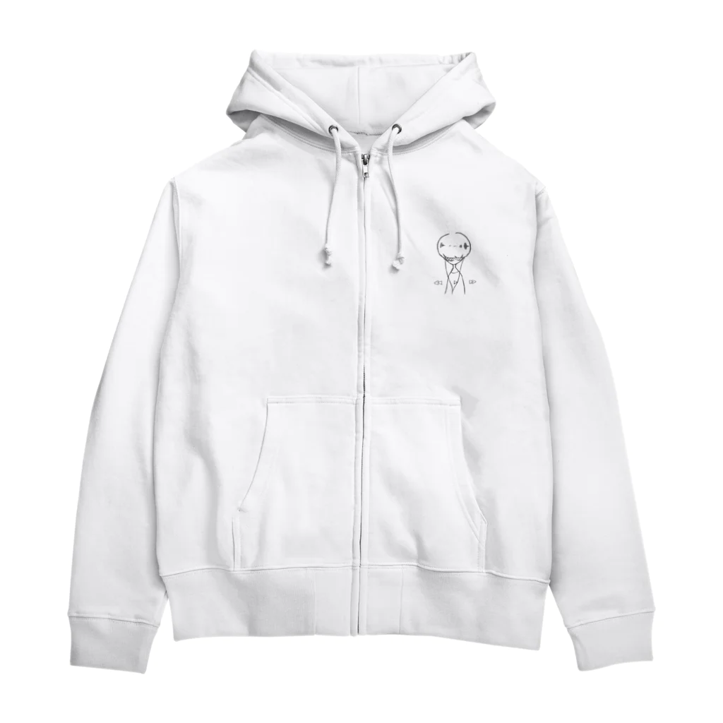 supeの止まったまま君　<無色> Zip Hoodie